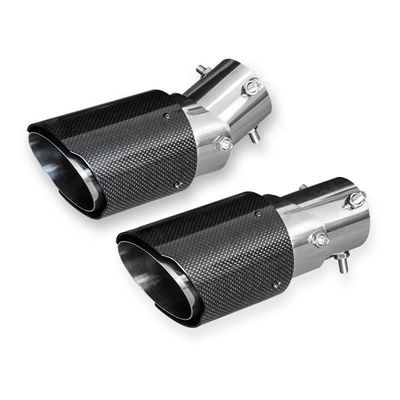 Qualität  New Product Yaoyue Car Auto Real Carbon Automotive Fiber Adjustable Exhaust Tips Muffler End Tip Pipes Tail Throat usine